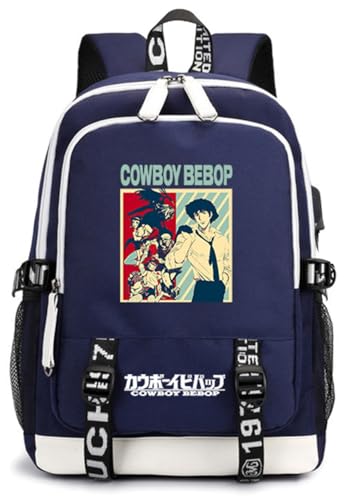 ISaikoy Anime Cowboy Bebop Backpack Daypack Laptop School Bag Bookbag 6