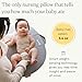 Comia Premium Smart Nursing Pillow | Comfortable Ergonomic Support with Weight Sensors to Track Baby’s Milk Intake, App Connected, Built-in Night Light, Backstrap, Removable Cover, Safety Certified