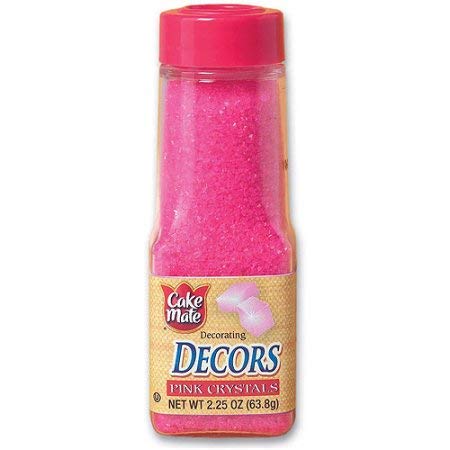 Cake Dec Original Pink Crystals (Pack of 2)