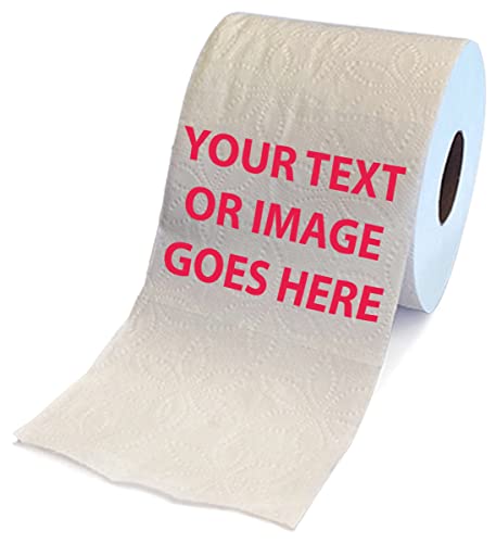 Printed TP Custom Personalized Printed Toilet Paper - 12 Packs