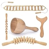 Naturegenix Wood Therapy Massage Tools – Advanced Body Sculpting Tools 5pcs Set – Relaxing Manual Ba