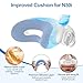 2 Packs Improved Cushion for Airtouch N30i & Airfit N30i, with Soft Fleece Fabric, Warm & Breathable, Quiet Venting Nasal Pillow Mask, Replacement CPAP Supplies, Blue (Small Wide)