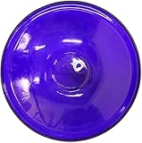 Oakestry Cobalt Blue Birdbath Crackle Garden Decorative Hand Blown Glass Bowl 14 Inches for Garden Patio or Yard Vibrant Low Profile Design Weather Resistant