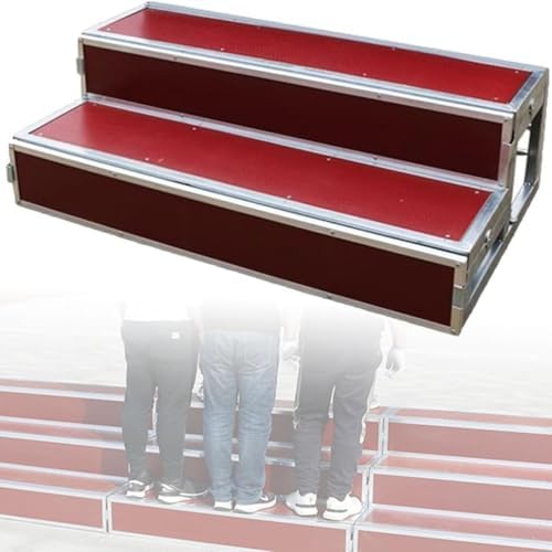 2-Tier Choral Risers, Commercial Grade Choir Stairs & Podium Platform for Music Festivals, Graduation & Performance Stages - Durable Standing Steps for Choirs & Events