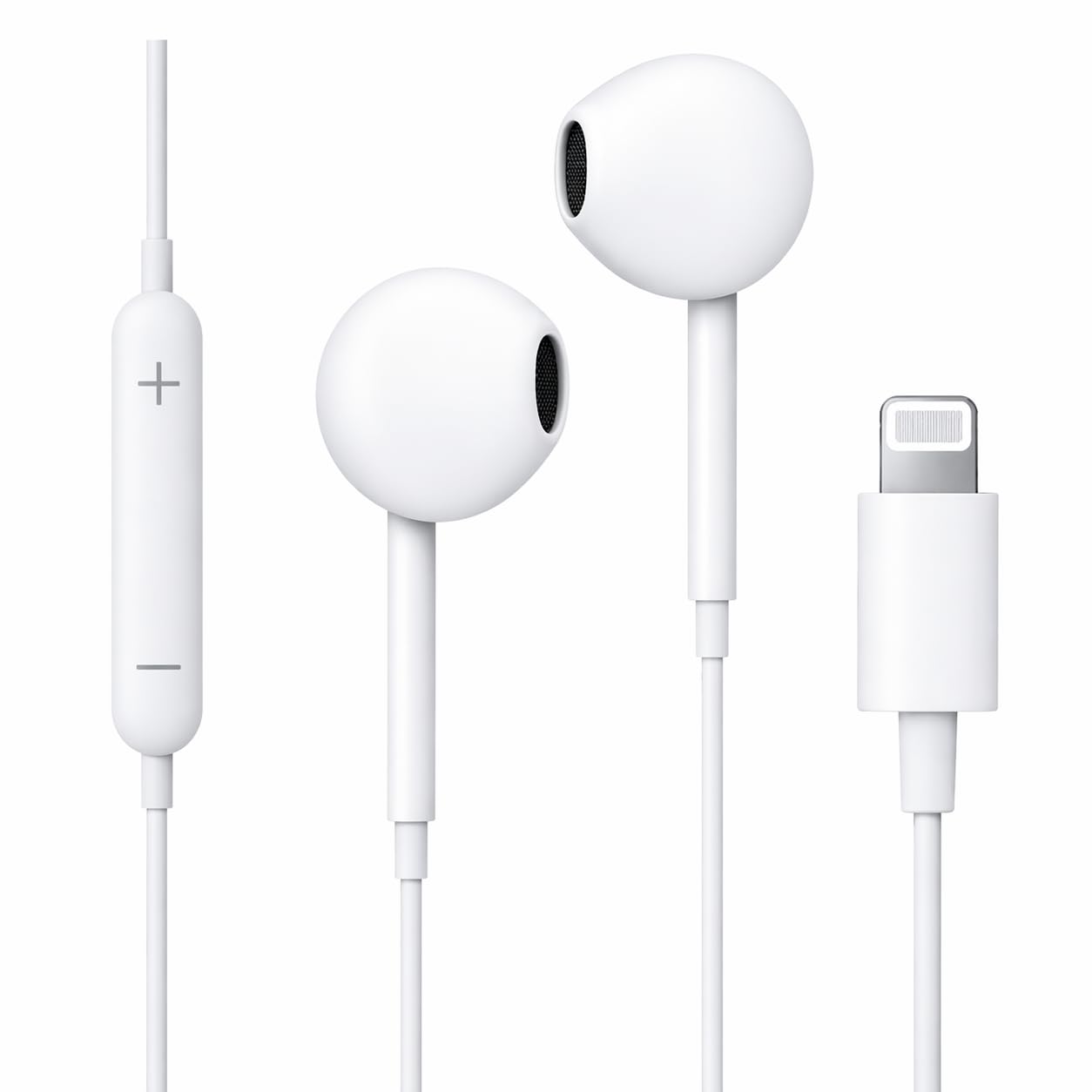 Original Earphones Wired Compatible with iPhone 13/13 Mini/13 Pro/13 Pro Max, 12 Series, 11 Series, Rich Stereo Audio, HD Calling Mic, Easy Remote Controls & Soft in-Ear Design (White)-image-31