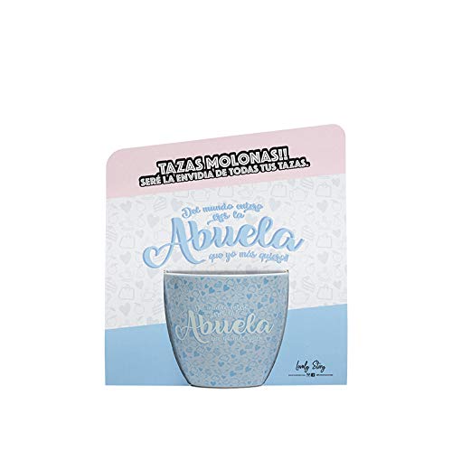 LS LOVELY STORY REGALA HISTORIAS BONITAS Taza con Mensaje -del Mundo Entero Eres LA Abuela Que MÁS Quiero - Taza DE CAFÉ -