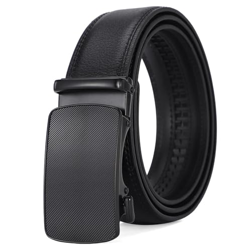 Men's Automatic Buckle Leather Belt Fashion Double Sided Leather