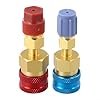Quick Coupler Adapter Kit for R1234YF to For R134A Low and High Pressure Connections for Car AC, Reliable Brass Material #1
