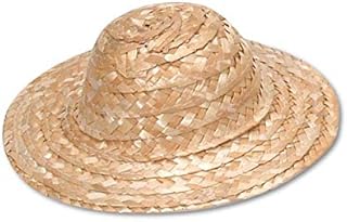 Darice Straw Doll Hat: Round Top, 7