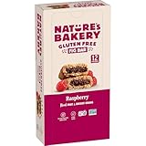 Nature's Bakery Gluten Free Fig Bars, Raspberry, 1- 12 Count Box of 2 oz Twin Packs (12 Packs), Vegan Snacks, Non-GMO