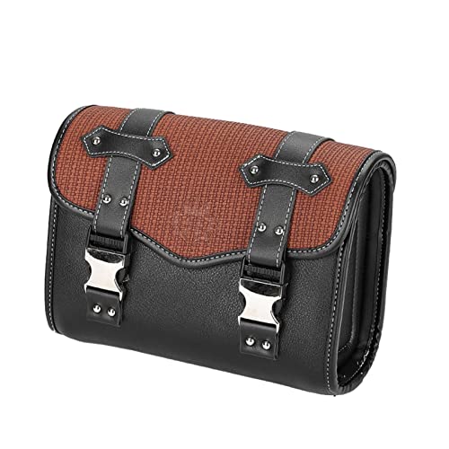 Für Yamaha SR400 MT-07 Motorrad Satteltasche Seitentasche Retro PU Werkzeugtasche