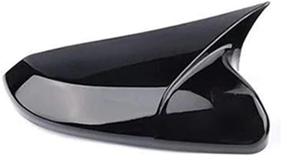 Side Rearview Mirror Cap Wing Mirror Cover Fit for Civic 2016 2017 2018 Car Accessories Rearview Mirror Cover (Color : 1pc Black Left, Size : .)