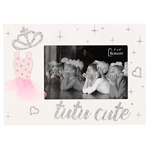 Ballet Tutu Cute Princess Crown Pretty Pink 10 x 7 Wood Wall