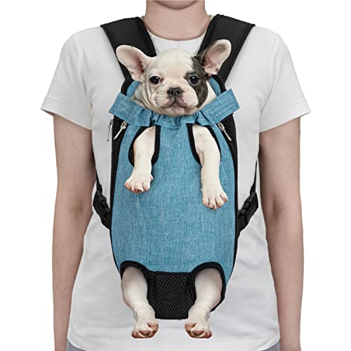 PetAmi Dog Carrier Backpack, Adjustable Pet Cat Front Carrier Backpack, Ventilated Dog Chest Carrier for Hiking Camping Travel, Sling Bag for Small Medium Dog Cat Puppies, Small, 5-9 lbs, Sea Blue by PetAmi - Image 2