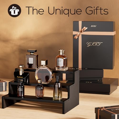 Miniatura 7 de Procase Organizador De Colonia De Madera Para Hombres, Expositor De Perfumes De 3 Niveles, Soporte Para Fragancias, Velas, Cosméticos Y Figuras, Estante Para Perfumes Y Accesorios - Negro