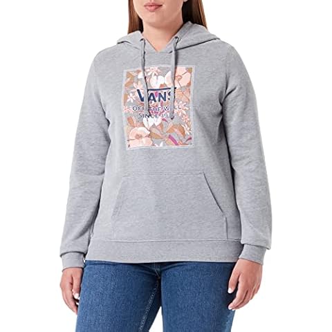 Vans Women's Floral Boxed Hoodie, Grey Heather Cover