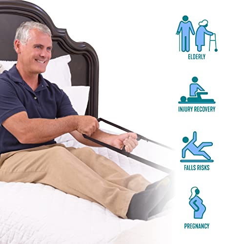 Stander Bedcaddie, Pull Up Assist Bed Ladder With Non-Slip Handles For Adults, Seniors, And Elderly, Adjustable Length Bed Lift, Sit Up Helper Bed Assistance, Mobility Aid For Handicapped And Injured #TOP5