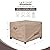 ULTCOVER Waterproof Patio Ottoman Cover Square Outdoor Side Table Furniture Covers Size 32L x 32W x 20H inch
