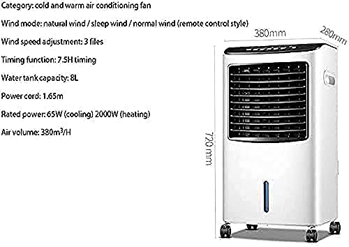 Klimaanlage für zu Hause, Dual-Use-Ventilator für Kühlung und Heizung, leises und energiesparendes Heimklimagerät für Büro und Dor-2