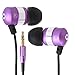 GOgroove Auriculares Intrauriculares/Cascos In Ear Fitness Deporte/Auriculares Cancelación de Ruido y Micrófono - para Huawei P8 Lite Moto G BQ Aquaris Samsung Galaxy J5 J7 iPhone 6 7 DOOGEE y más