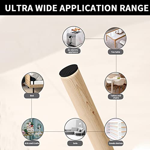 Haobaobei Non Slip Furniture Grippers, 36 Pcs 1-1/2 Inch Rubber Feet For Furniture, Self Adhesive Anti-Sliding Furniture Pads Round, Furniture Pads For Hardwood Tile Floors, Floor Protectors Stoppers #TOP5