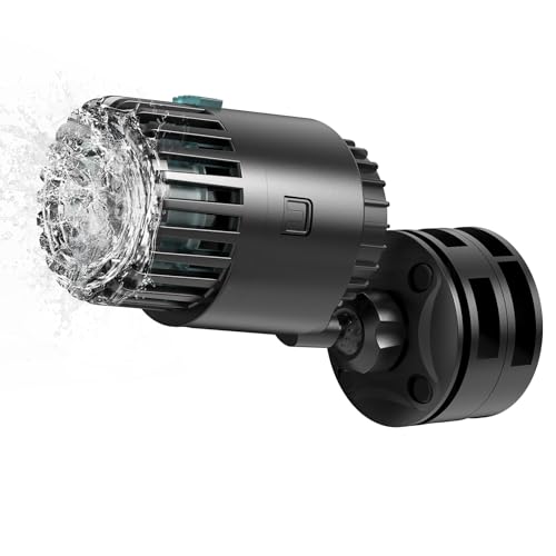 AQQA Magnetic Wave Maker for Aquarium 75-150 Gallon 2110 GPH Water Circulatio Pump Powerhead Fish Tank Wavemaker 360°Rotatable Quiet Operation for Freshwater(12W)