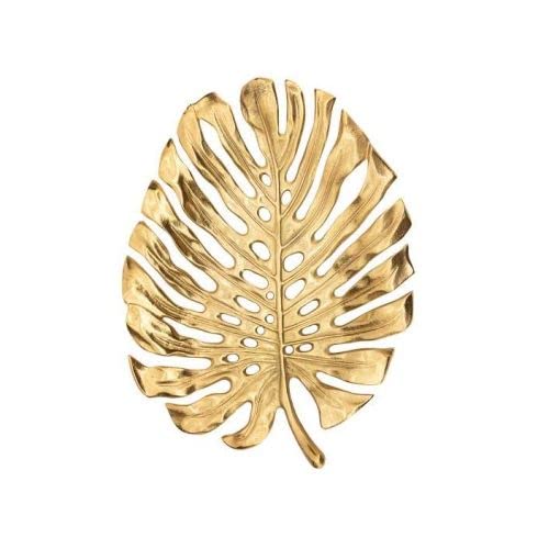 Torre & Tagus Lux Monstera Leaf Ni Pl Wandplatte, 38,1 cm, Gold Cover