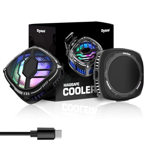 Image of Magsafe Mobile Cooler | Magnetic Mobile Cooler for Gaming Instant Cooling with Advanced Cooling Chip | Compatible for iPhones and Android Devices (Black)