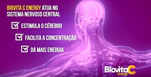 Kit 4 Biovita Energy: Energético Efervescente Vitamina C 1g Taurina + Cafeína