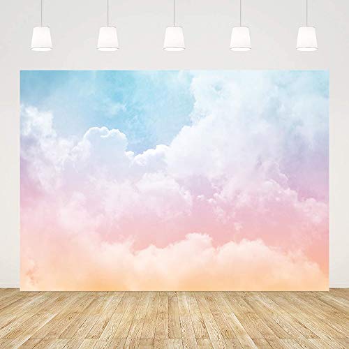 Fondo Fotográfico MEHOFOND 7x5ft Arcoíris Nubes miniatura 3
