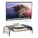 Mind Reader MESHMONSTA-BLK Metal Mesh Monitor Stand and Desk Organizer with Drawer, Black