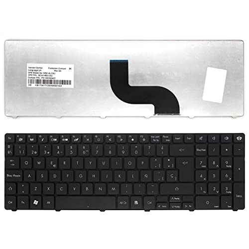 Portatilmovil Clavier pour Packard Bell EasyNote TE69KB TE69KB-1145 MS 2384 MP-09G36E0-442W