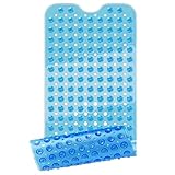 Tappetino da bagno di BEARTOP | 40 x 100cm | circa 200 ventose | senza BPA | antiscivolo | lavabile in lavatrice | resistente alla muffa | bianco