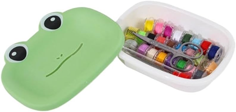 LWECMGSA Multi-Functional PP Portable Sewing Kit Needle Thread Box Set