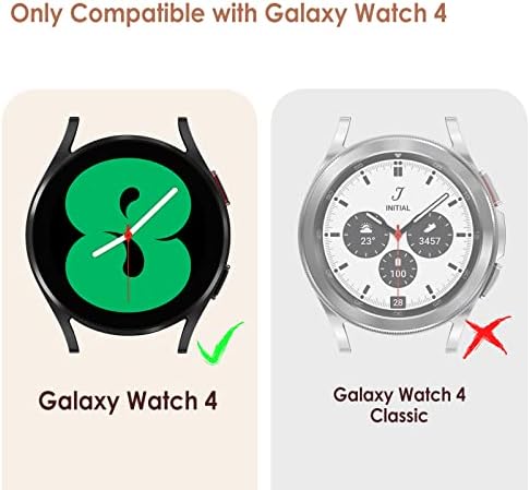 Simpeak 5-Pack Screen Protector Case Compatible with Samsung Galaxy Watch 4 40mm, TPU Soft Screen Protector Bumper Cover Replacement for 40mm Samsung Watch 4