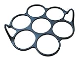 7 mini panqueques de 7 cm para sartén de 28 cm.