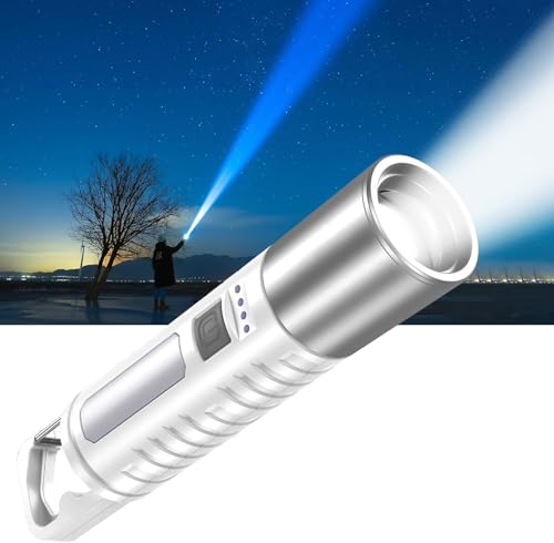 懐中電灯 強力 ledライト【防災士監修・Amazon.co.jp限定】高輝度 高級XPEライト 広角180度COB作業灯 ズーム調節 3モ-ド調光 大容量電池 Type-C充電式 防滴 軽量 尾にフックが付い 携帯便利 （作業 夜釣り 登山 屋外 避難 停電 防災)