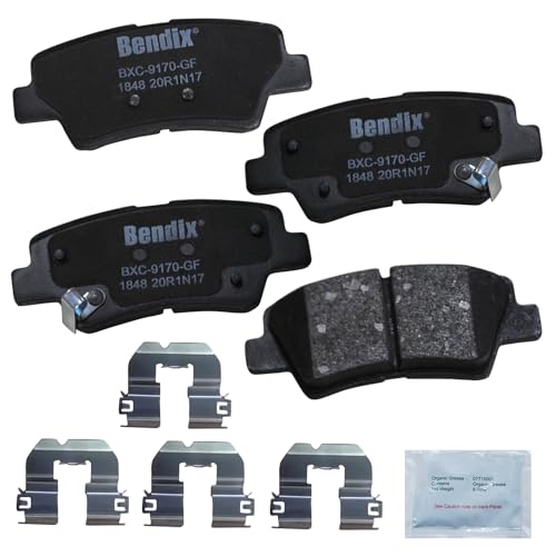 Image of Bendix Priority1 CFC1848 Ceramic Rear Brake Pads for Hyundai Tucson 2018-2016, Tucson 2020, Kia Sportage 2020-2017, Sportage 2022, Sportage 2024