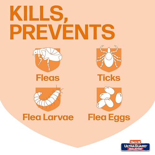 Image of Hartz UltraGuard Dual Action Topical Flea & Tick Treatment for Dogs and Puppies - 31-60lbs, 3 Monthly Treatments