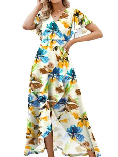 Image of ZZV Formal Dresses for Women Gowns Evening V Neck Wedding Guest Dresses
