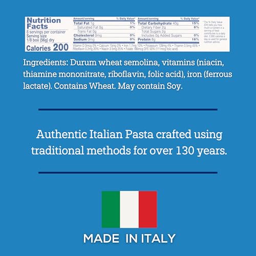 Image of De Cecco Linguine No. 7 Pasta, 16 Oz, Authentic, Slow Dried, Made with Durum Wheat, Versatile Pasta for Sauces & Recipes, Made in Italy | Authentic, Slow Dried, Made with Durum Wheat, Versatile Pasta for Sauces & Recipes, Made in Italy