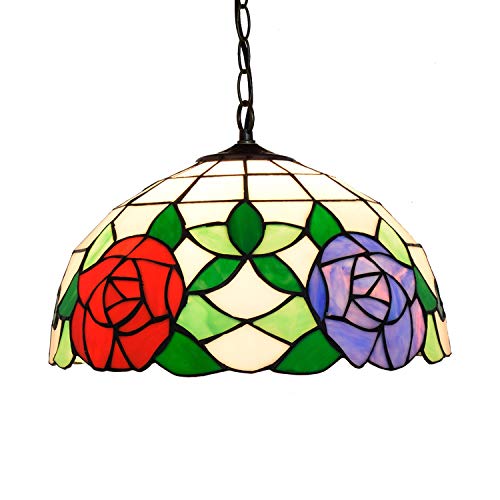 Plafonnier CFWSHJ 12 pouces lustre rose rouge viol pour balcon de chambre à coucher et café