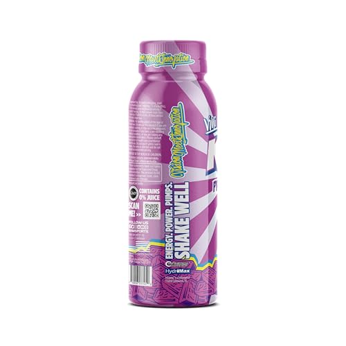 Image of VMI Sports KXR High Stimulant Ready to Drink Pre-Workout | 400mg Caffeine 6g Citrulline 3.2g Beta-Alanine | Delicious - Convenient | 12 ct - 12.5 oz Bottles (12 Count, PEZ Grape)