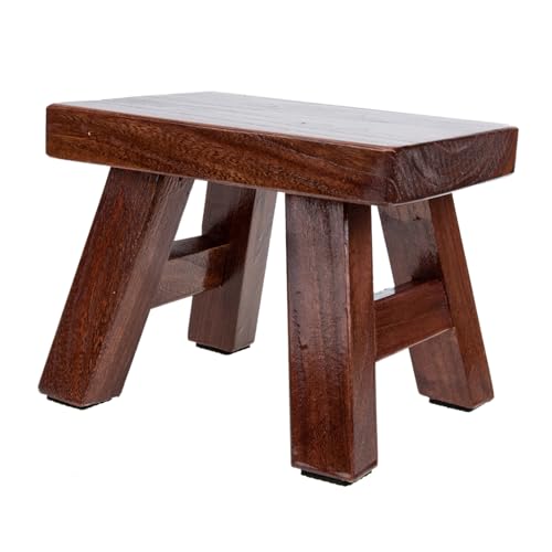 Hohopeti Massiver Holz Tritthocker Braun