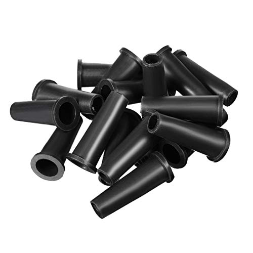 Tuyau de protection carré PVC #16 noir uxcell pour câbles en lot de 15 pièces
