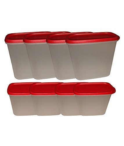 TupperwareNew Smart Saver Plastic Container Set, 1.7 litres, Set of 9, Multicolour