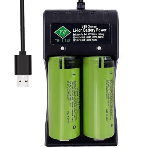 26650 Battery Charger,Universal Smart Fast Charger for Rechargeable Batteries 1.2v Ni-MH/Ni-Cd A AA AAA AAAA 3.7v 26650 18650 17500 16340 14500