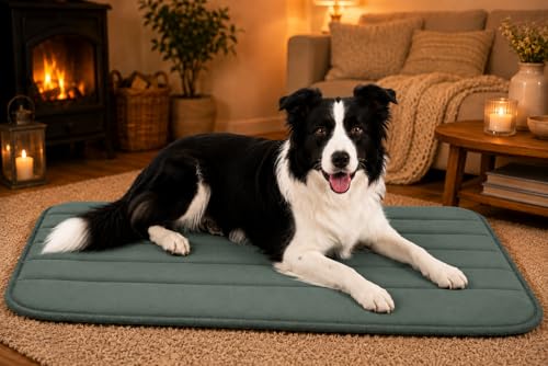 Coussin Chien orthopédique Xana Vert 100x63cm pour cage