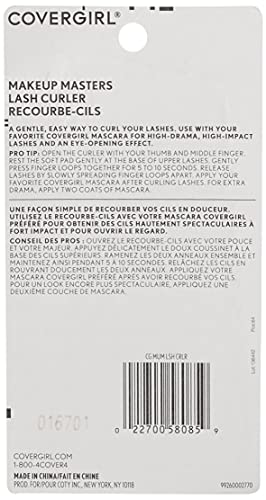 Covergirl Makeup Masters Eyelash Curler, Easy To Use, High Drama Lashes, 1 Count, Gentle And Easy Way To Curl Lashes, High Impact Lashes, Eye-Opening Effects #TOP3