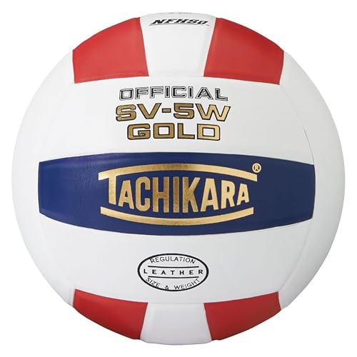 Image of Tachikara SV5W Gold Competition Premium Leather Volleyball